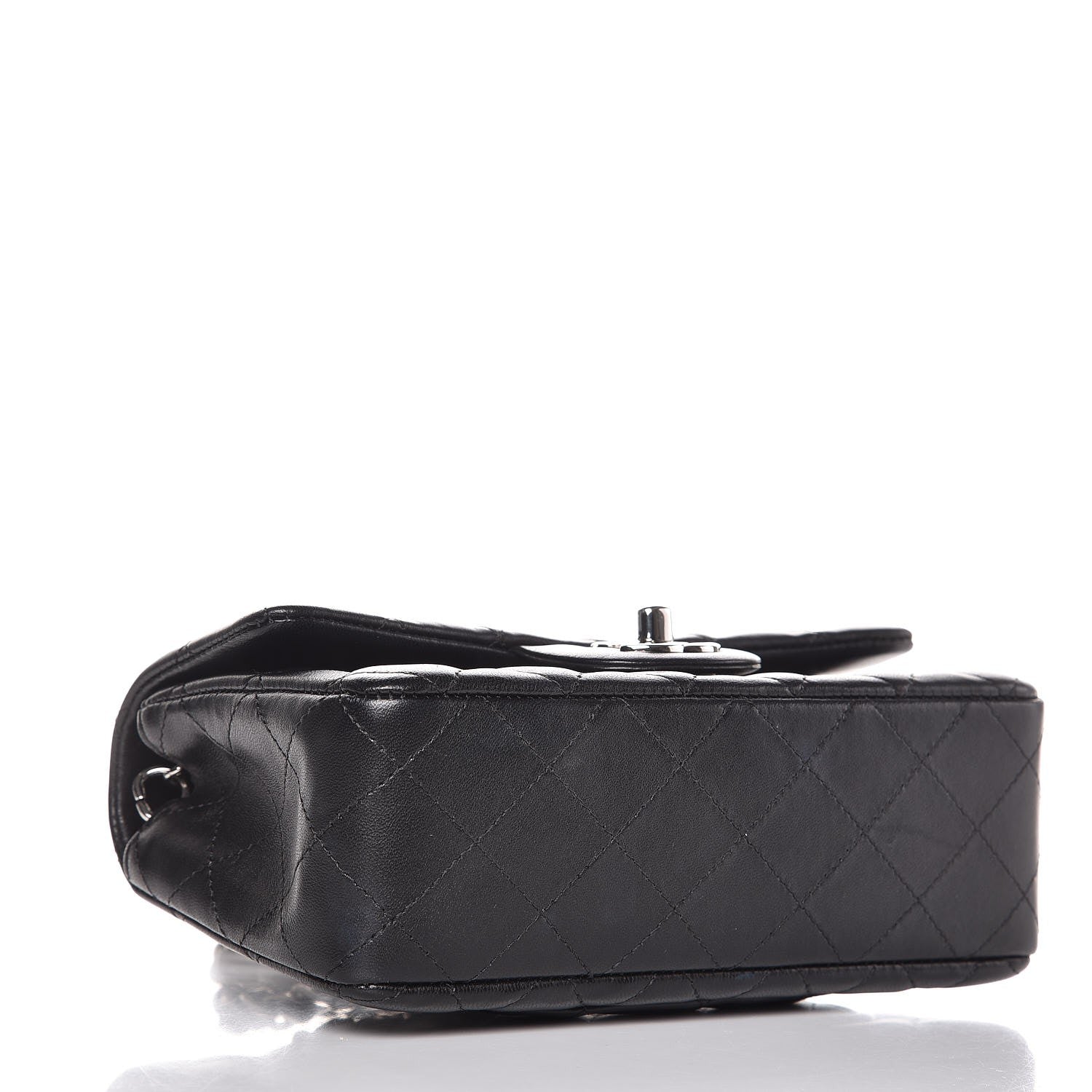 Chanel Lambskin Quilted Mini Rectangular Flap Black 4 of 8