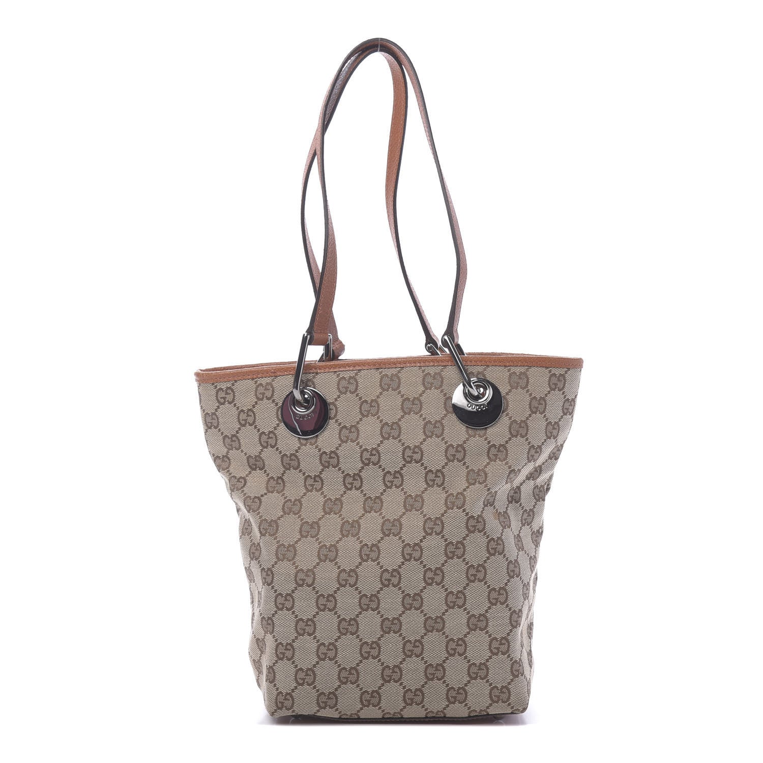 Gucci Monogram Small Eclipse Tote Orange 1 of 11