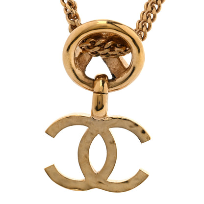 Chanel Crystal CC X Drop Multi Strand Necklace Gold 6 of 7