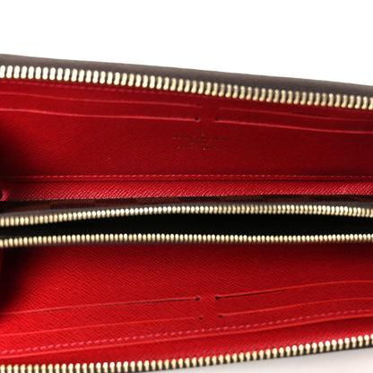 Louis Vuitton Damier Ebene Clemence Wallet Cherry 5 of 8