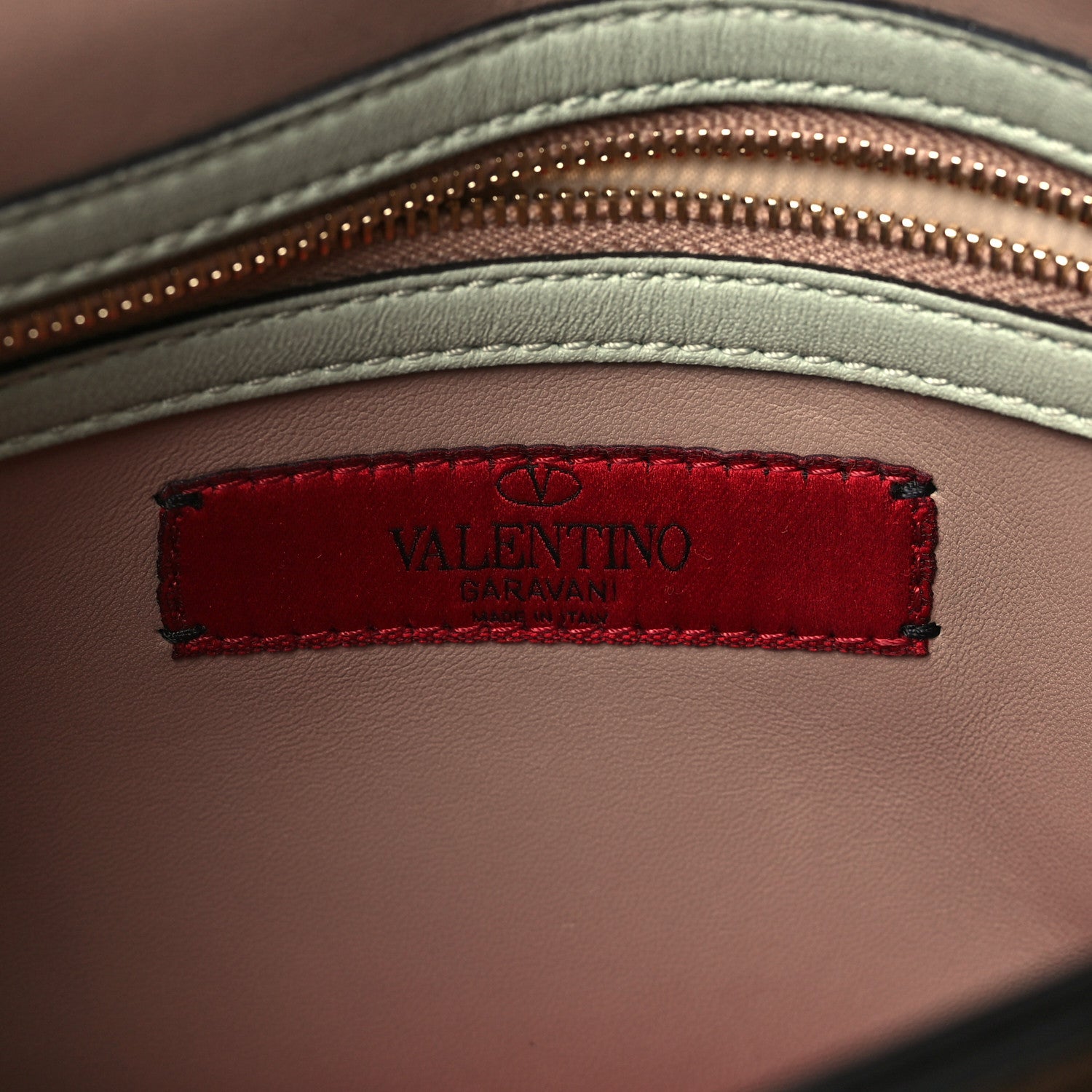 Valentino Garavani Nappa Rockstud Wristlet Clutch Green Tea Sorbet 6 of 10