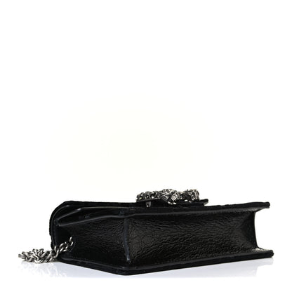 Gucci Velvet GG Monogram Super Mini Dionysus Shoulder Bag Black 3 of 4