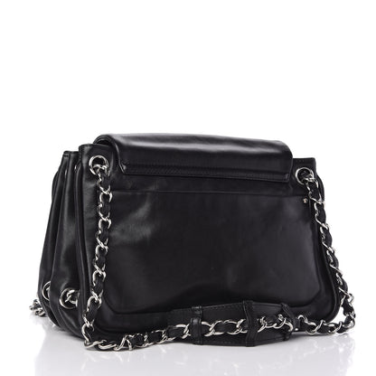 Chanel Calfskin Diagonal Ligne Flap Black 3 of 9