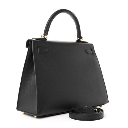 Hermes Epsom Kelly Sellier 28 Black 3 of 11