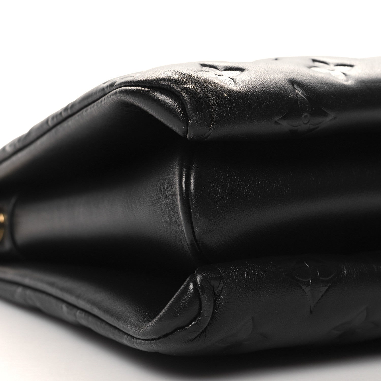 Louis Vuitton Lambskin Embossed Monogram Coussin PM Black 10 of 11