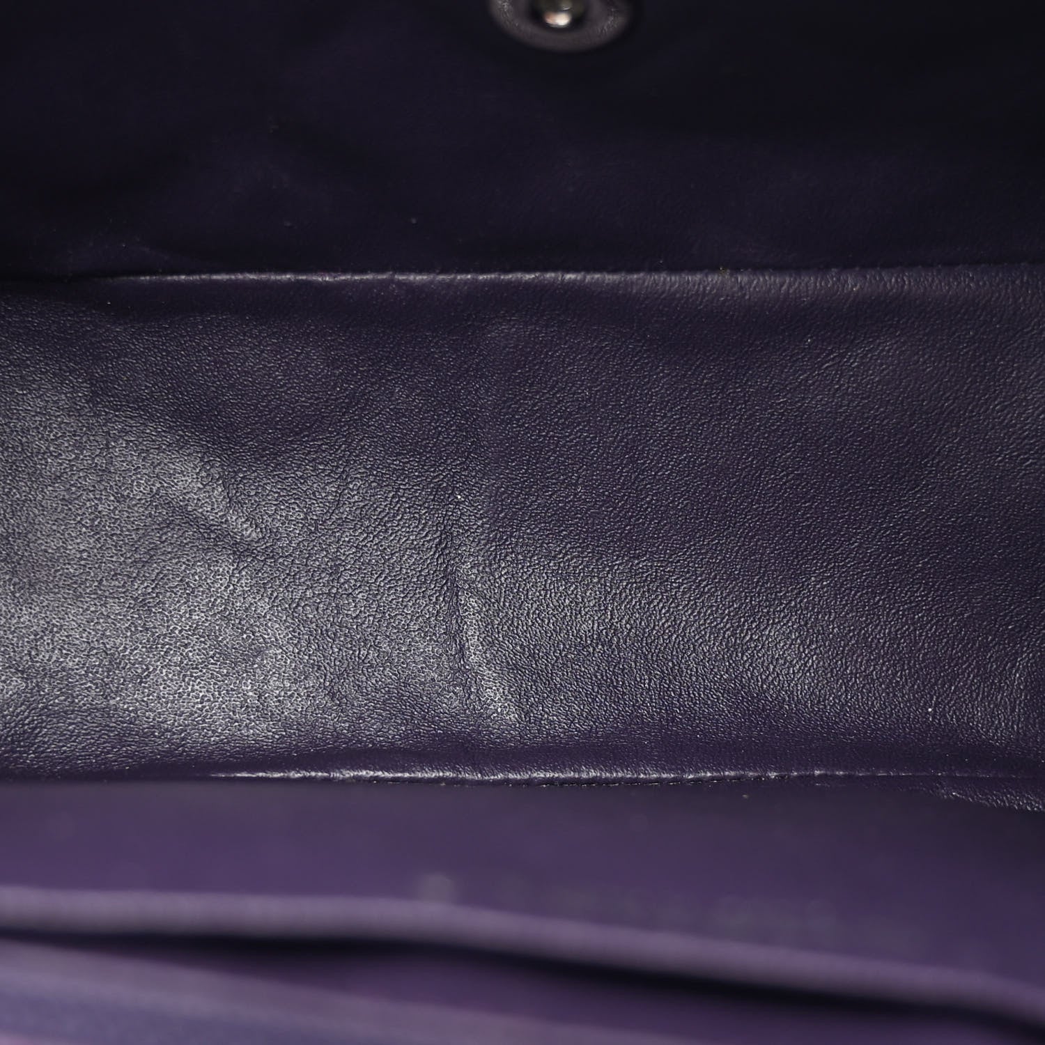 Chanel Patent Quilted Jumbo Single Flap Plum 5 of 15