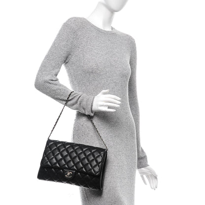 Chanel Caviar Quilted Clutch With Chain Flap Black 2 of 7