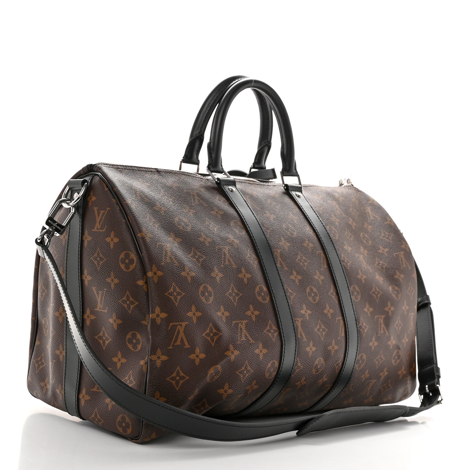 Louis Vuitton Monogram Macassar Keepall Bandouliere 45 3 of 18