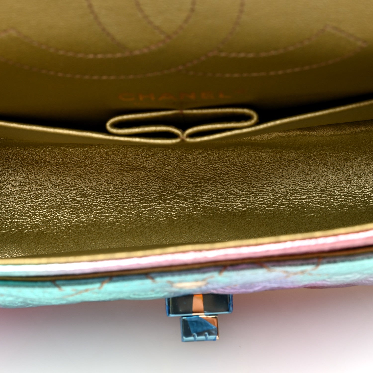 Chanel Metallic Goatskin Quilted 2.55 Reissue 225 Flap Multicolor 5 of 10