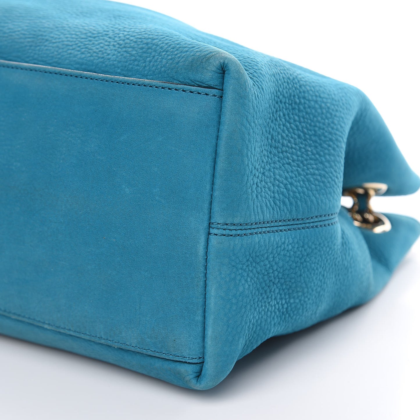 Vitello Range Medium Soho Chain Shoulder Bag Deep Cobalt