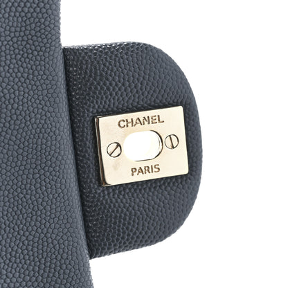 Chanel Caviar Quilted Mini Rectangular Flap Dark Grey 7 of 12