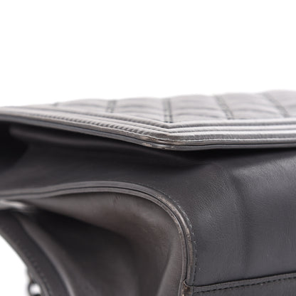 Chanel Calfskin Stitched Large Boy Shopping Tote Grey 12 of 19