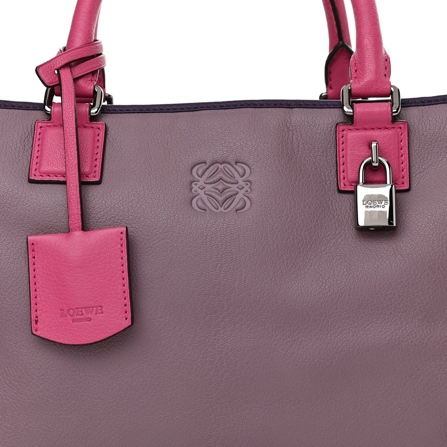 Loewe Goatskin Amazona 36 Purple 7 of 10