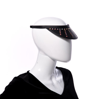 Gucci Lambskin Strass Sun Visor M Black 2 of 8