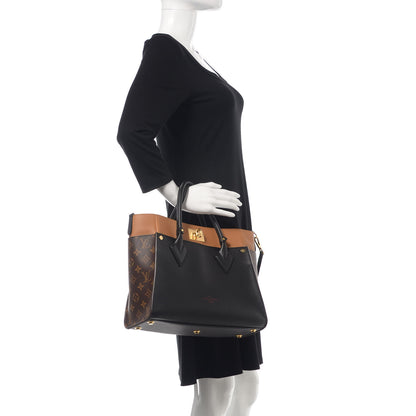 Louis Vuitton Calfskin Monogram On My Side Black 3 of 12