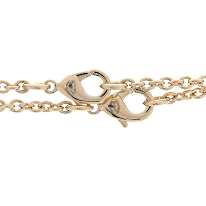 Chanel Crystal Gripoix Clover Heart CC Friendship Necklace Set Gold Multicolor 5 of 6