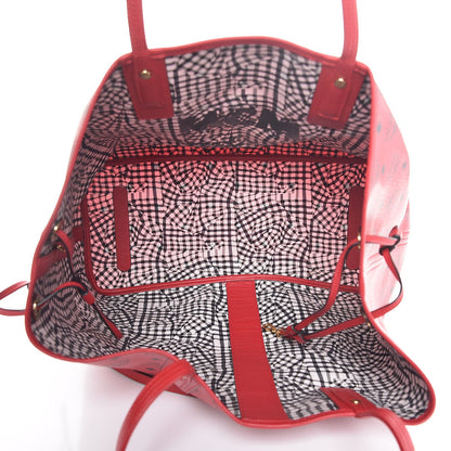 MCM Visetos Large Liz Reversible Shopper Tote Ruby Red 9 of 12