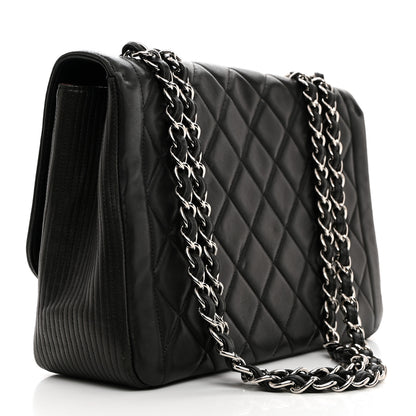 Chanel Lambskin Quilted Large Coco Rider Flap Black 2 of 10