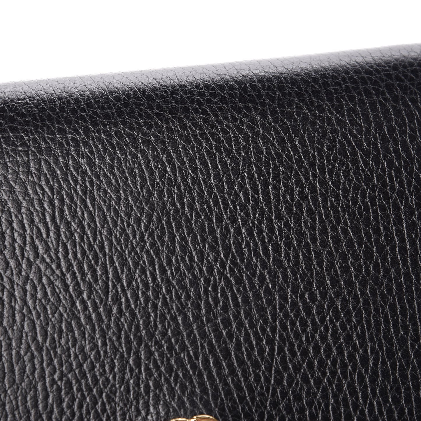 Calfskin Mini GG Marmont Chain Wallet Black
