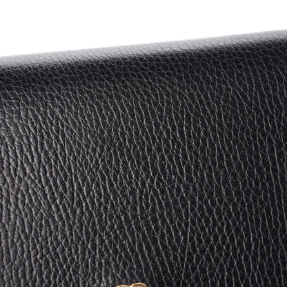 Gucci Calfskin Mini GG Marmont Chain Wallet Black 9 of 10
