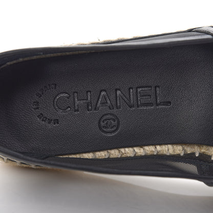 Chanel Mesh Grosgrain CC Espadrilles 36 Black 8 of 10