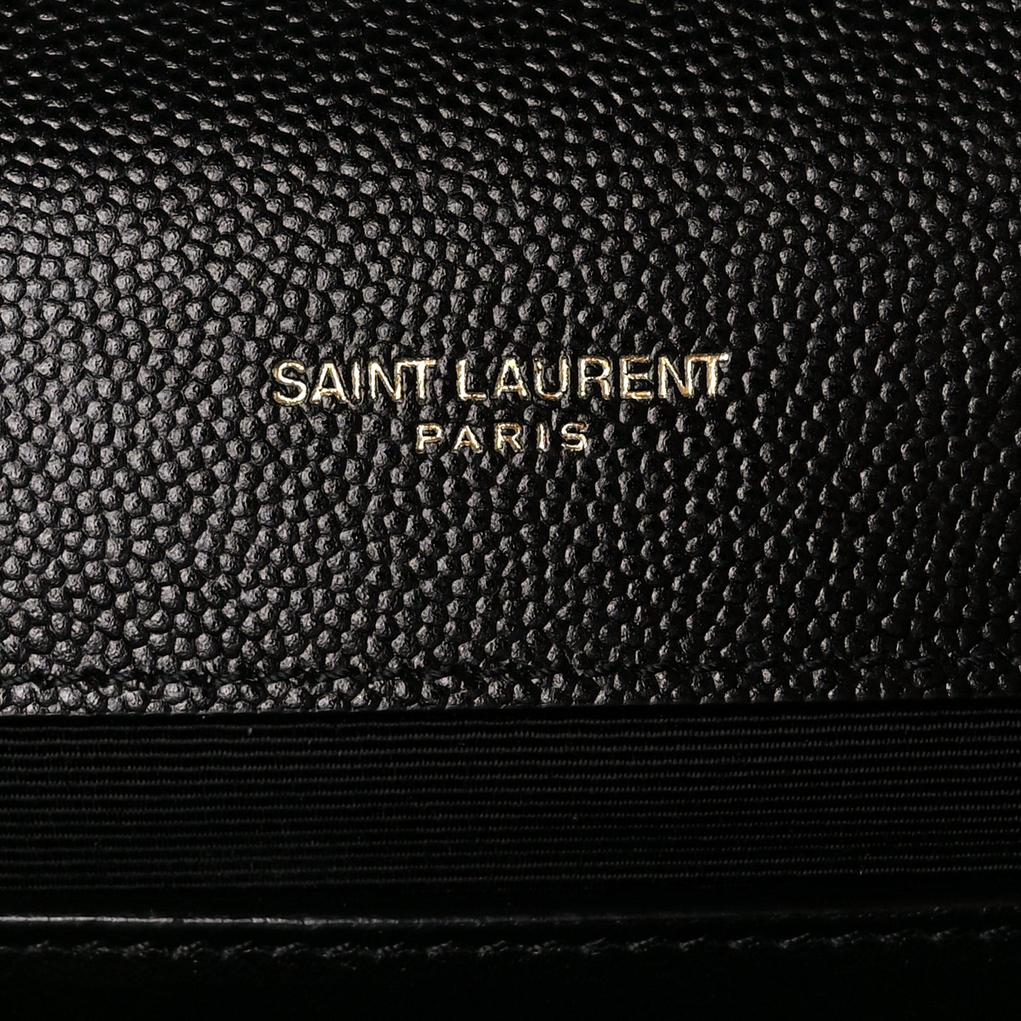 Grain De Poudre Textured Mixed Matelasse Triquilt Medium Monogram Satchel Black