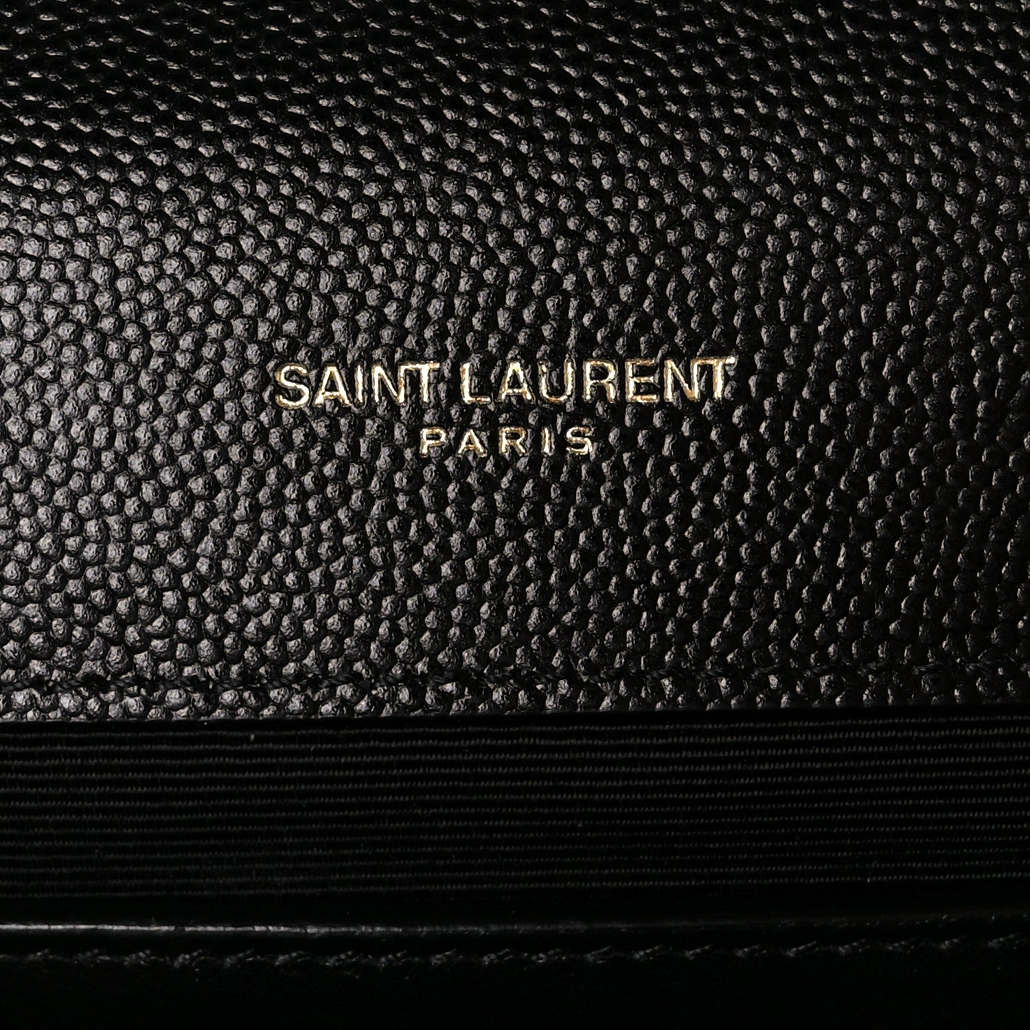 Saint Laurent Grain De Poudre Textured Mixed Matelasse Triquilt Medium Monogram Satchel Black 6 of 11