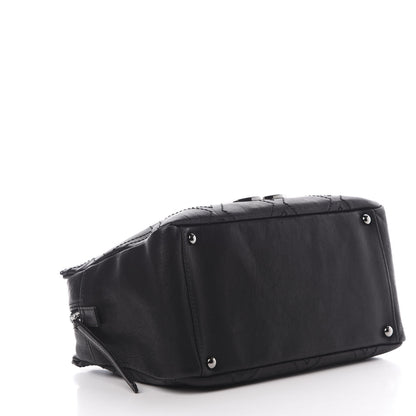 Chanel Calfskin Diamond Stitch Tote Black 4 of 14
