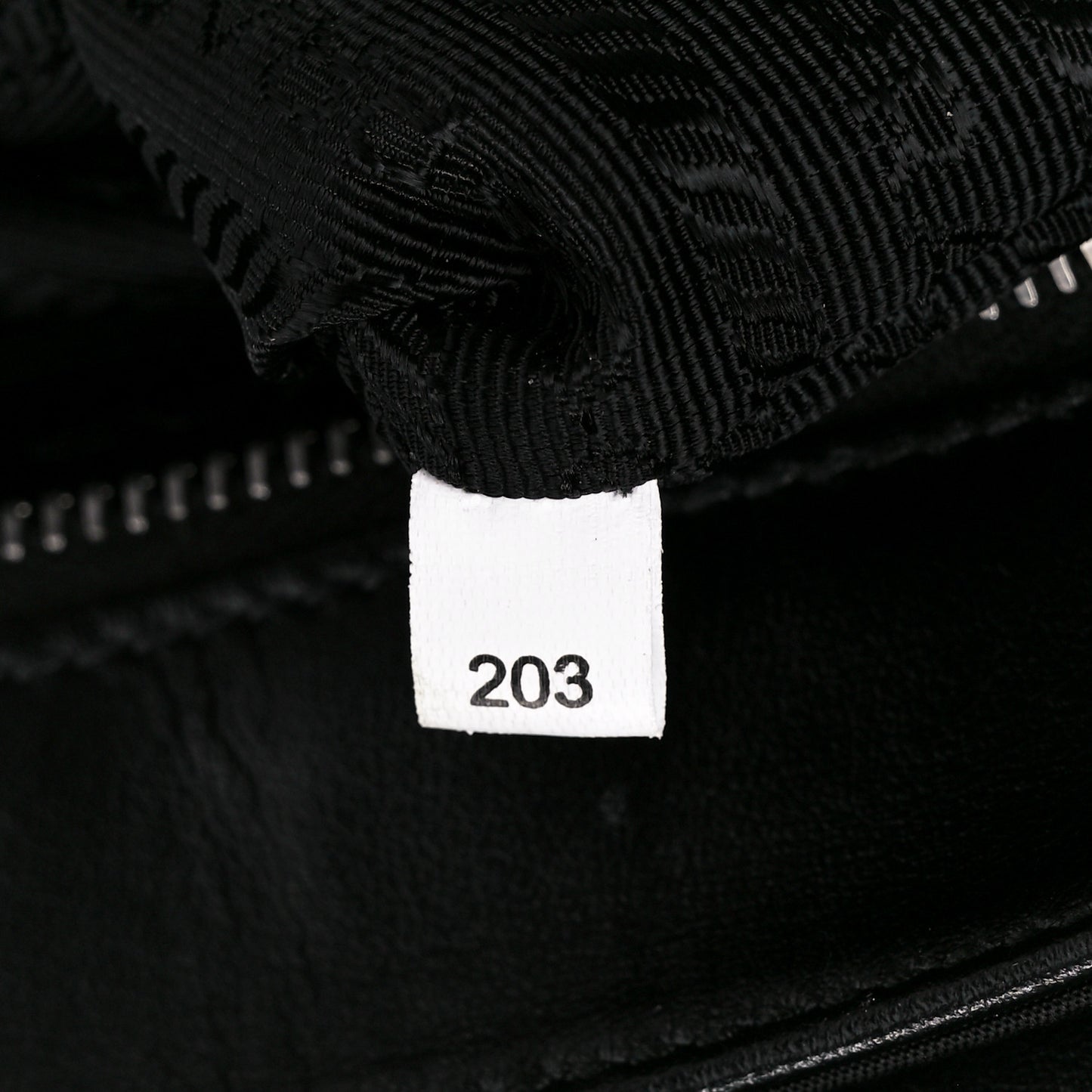 Saffiano Tessuto Nylon Chain Shoulder Bag Black