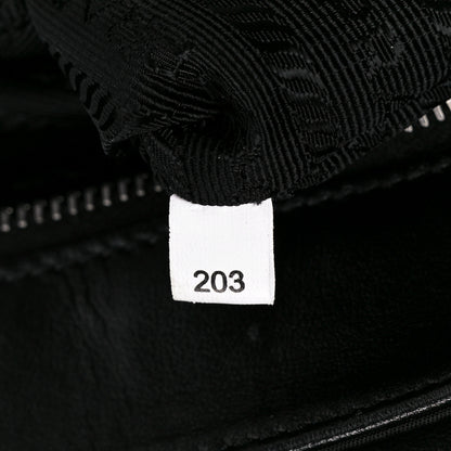 Prada Saffiano Tessuto Nylon Chain Shoulder Bag Black 7 of 10