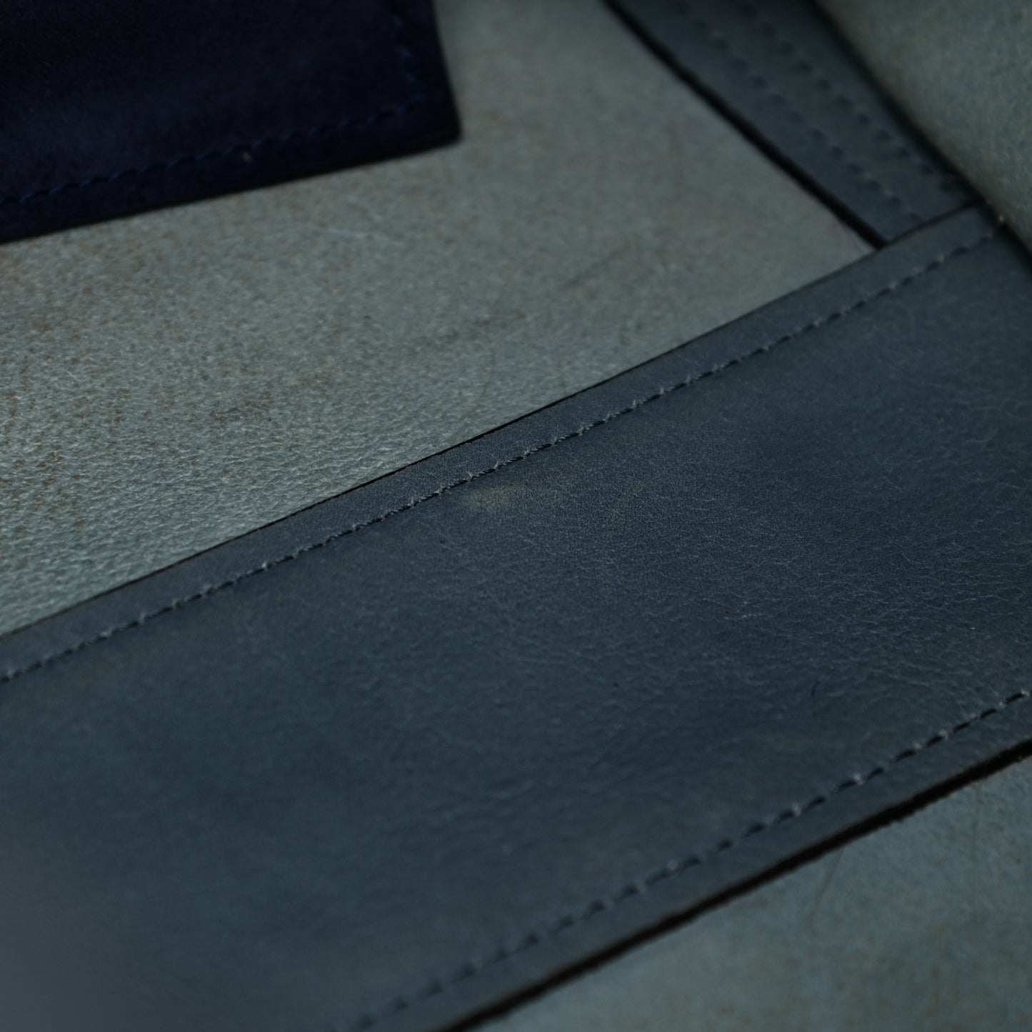 Smooth Calfskin Medium Milo Shopping Tote Cloudy Blue