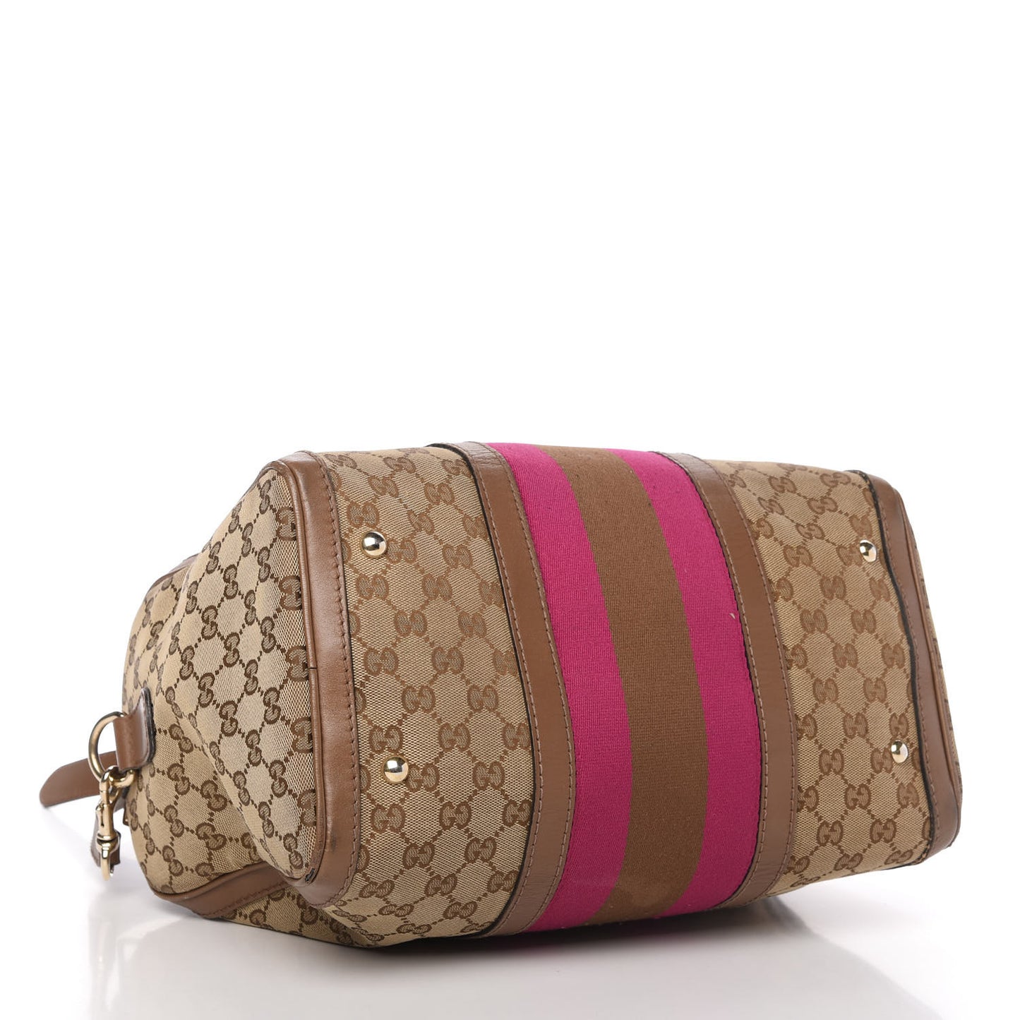 Monogram Vintage Web Medium Boston Maple Brown