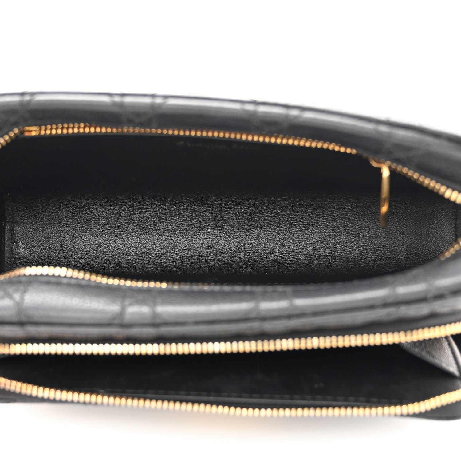 Christian Dior Supple Calfskin Caro Double Pouch Black 6 of 14
