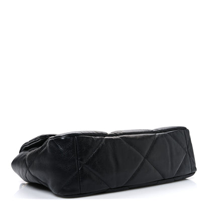 Chanel Goatskin Quilted Large Chanel 19 Flap Black 4 of 10
