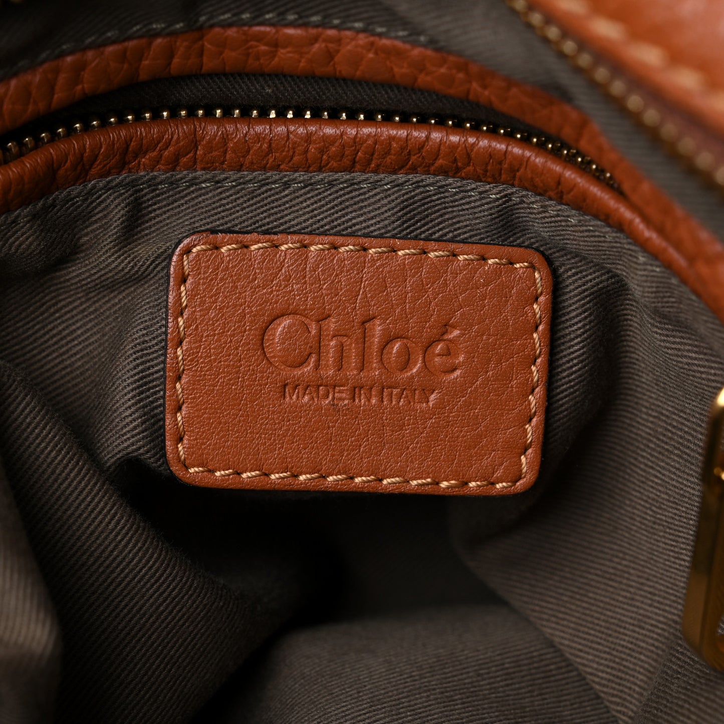 Calfskin Medium Marcie Satchel Tan