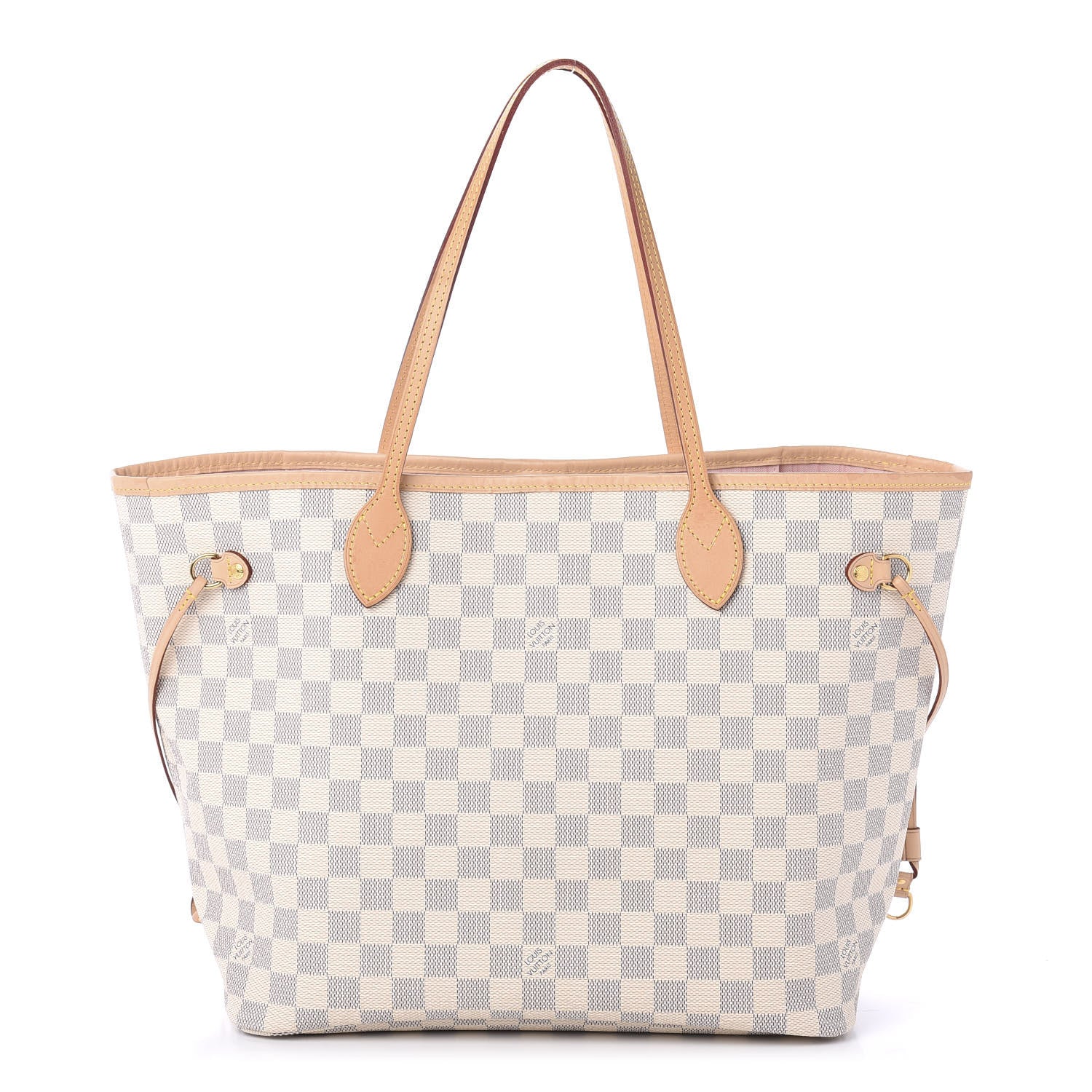 Louis Vuitton Damier Azur Neo Neverfull MM Rose Ballerine 1 of 12