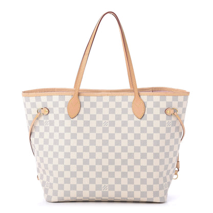 Louis Vuitton Damier Azur Neo Neverfull MM Rose Ballerine 1 of 12