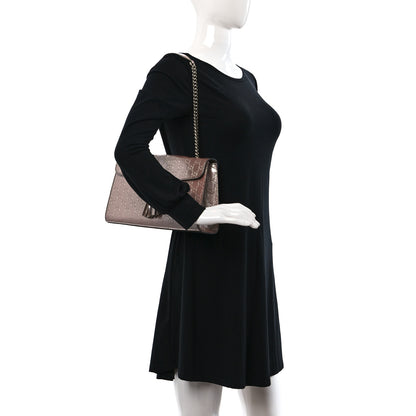Gucci Shine Guccissima Medium Emily Chain Shoulder Bag Dark Cipria 2 of 14