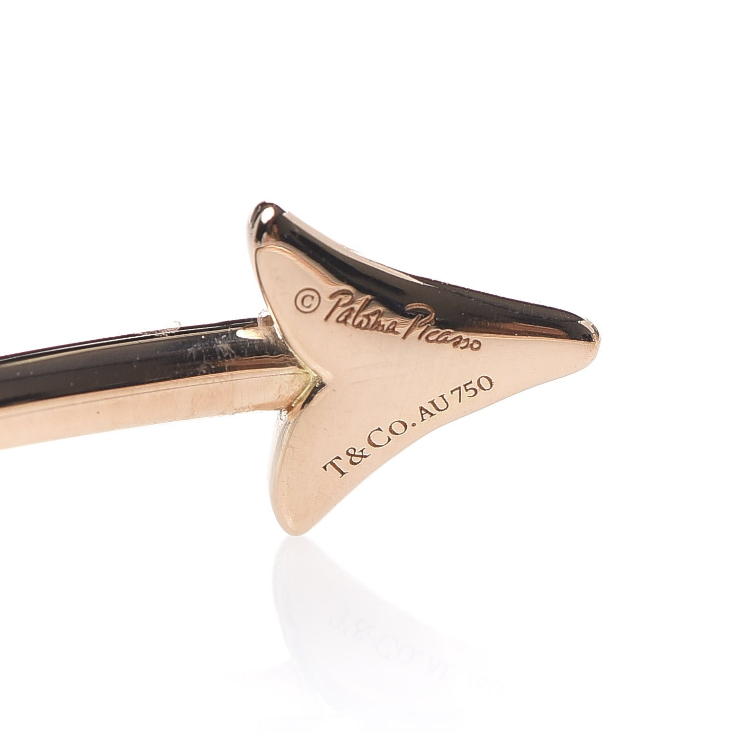Tiffany 18K Rose Gold Paloma's Graffiti Arrow Cuff Bracelet 4 of 5