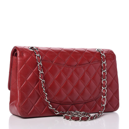 Chanel Caviar Quilted Medium Double Flap Red 3 of 10