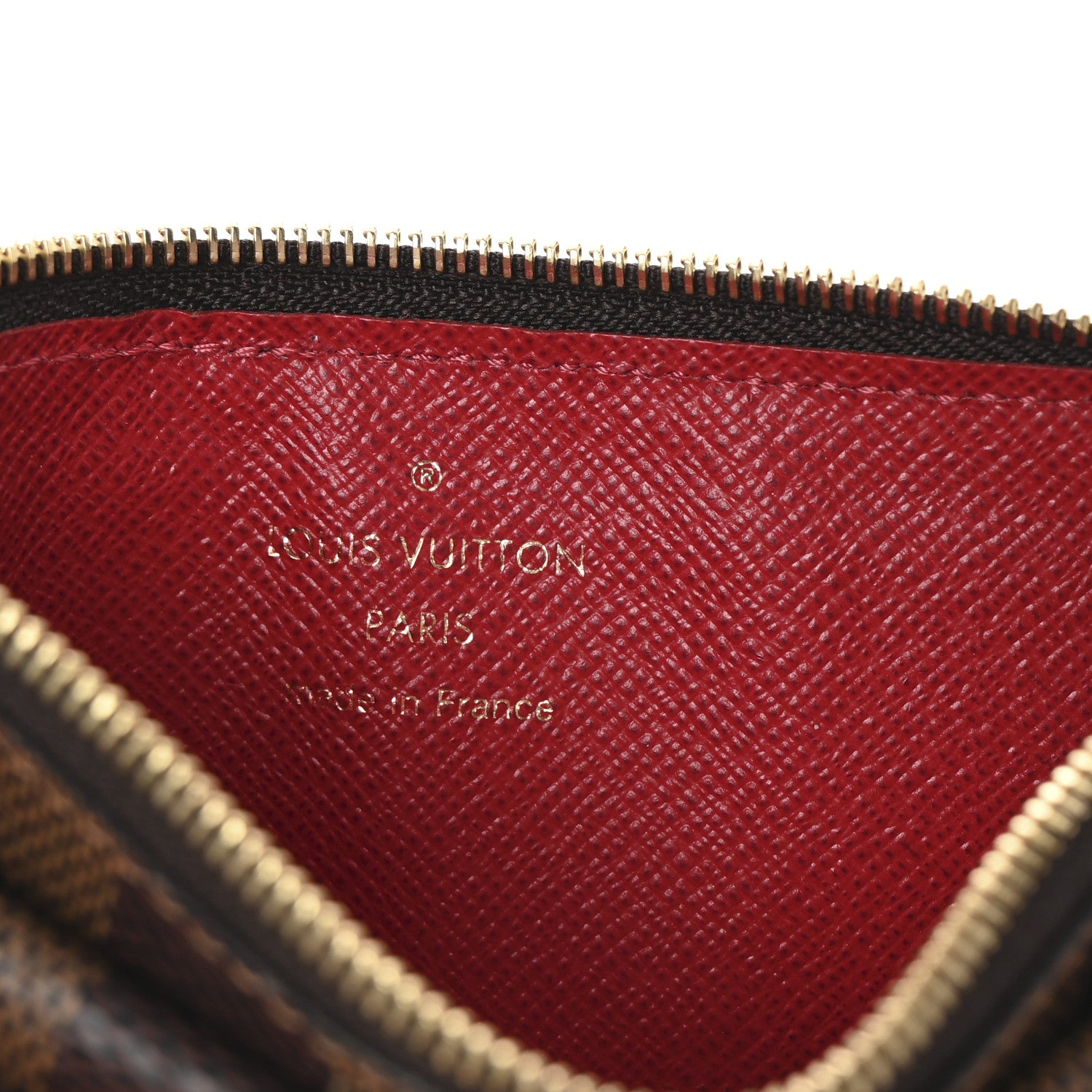 Louis Vuitton Damier Ebene Recto Verso Card Holder Red 6 of 7