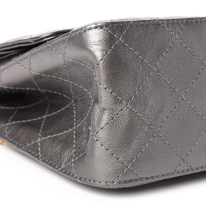 Chanel Metallic Calfskin Quilted 2.55 Reissue 226 Flap Charcoal 5 of 14
