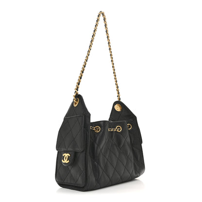 Chanel Caviar Quilted Mini Chanel 25 Handbag Black 3 of 11