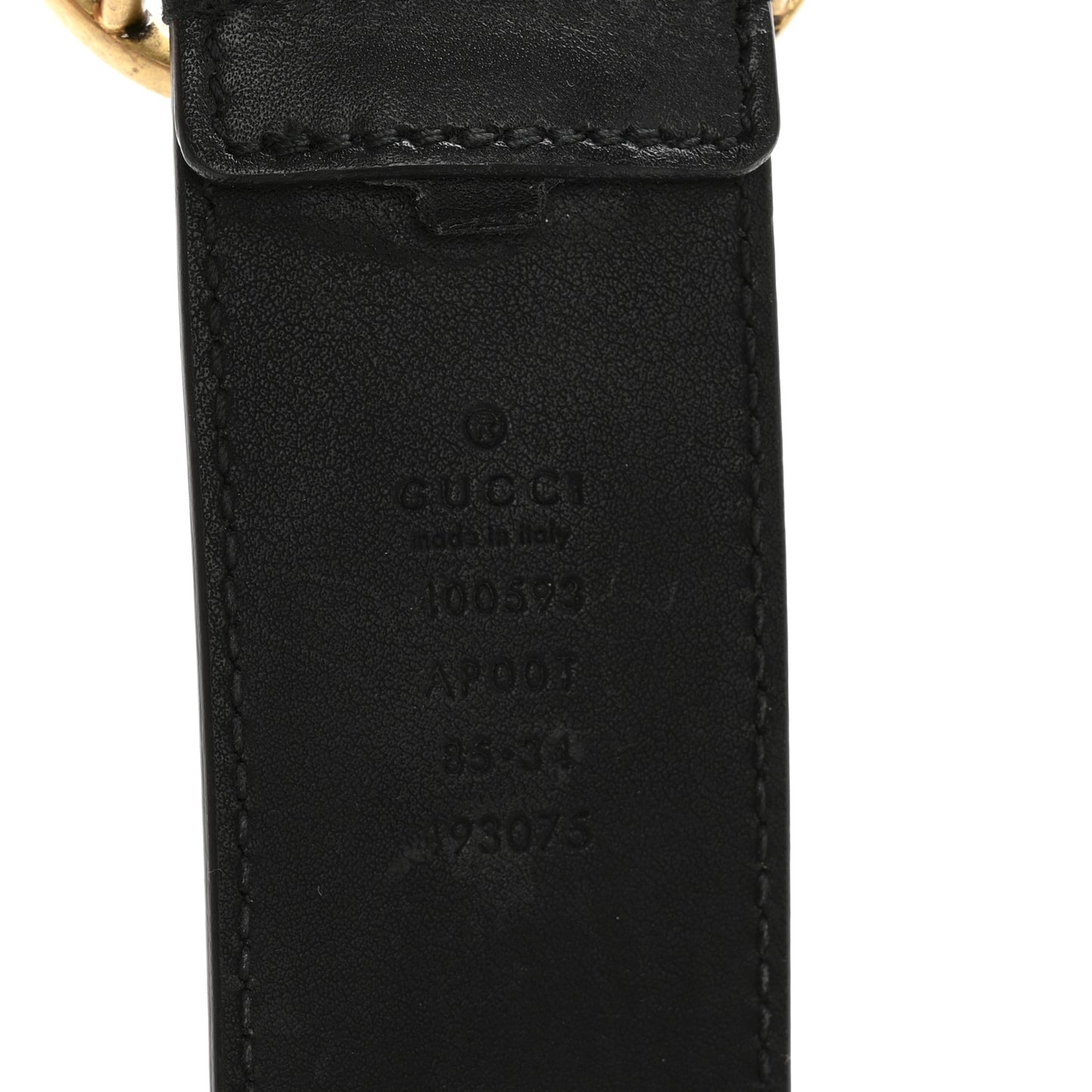Calfskin Double G 40mm Belt 85 34 Black