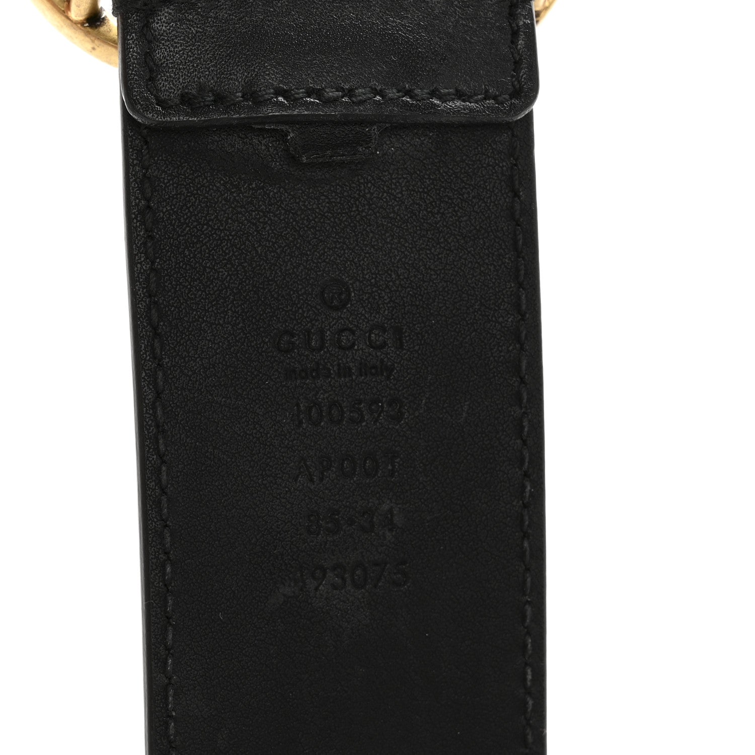 Gucci Calfskin Double G 40mm Belt 85 34 Black 5 of 8