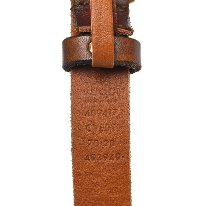 Gucci Faded Calfskin Double G 20mm Belt 70 28 Cuir 3 of 6