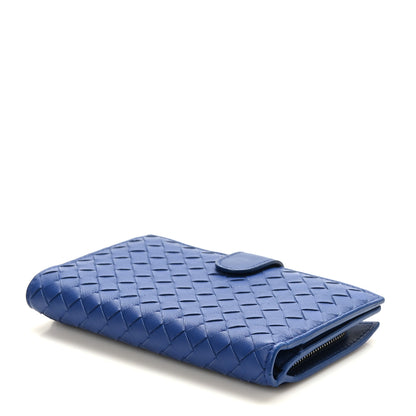Bottega Veneta Nappa Intrecciato Continental Wallet Blue 4 of 7