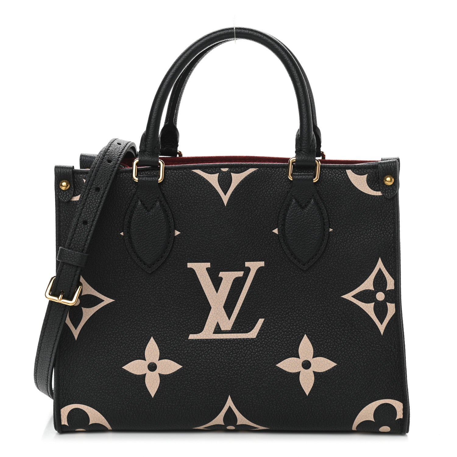 Louis Vuitton Empreinte Monogram Giant Onthego PM Black Beige 1 of 9
