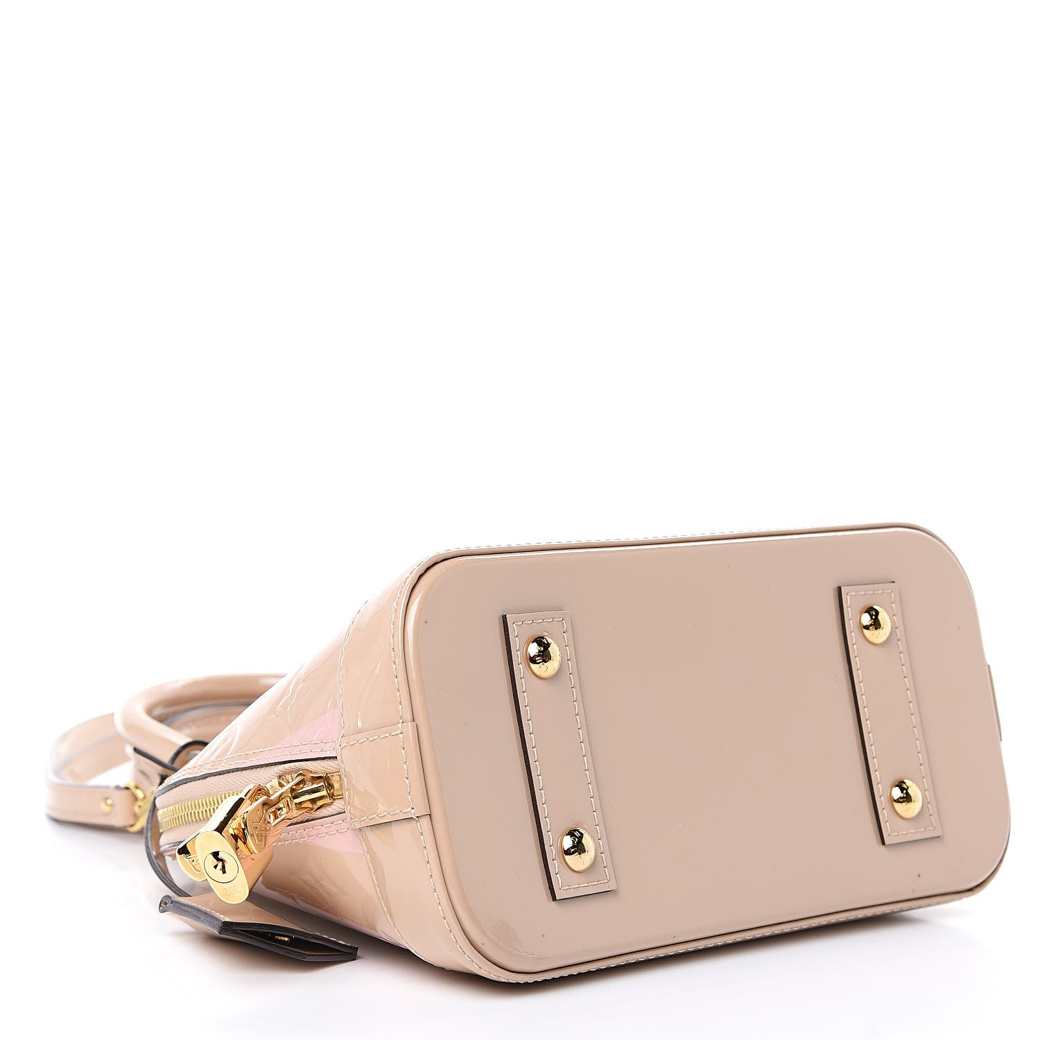 Louis Vuitton Vernis Rayures Alma BB Dune 4 of 11