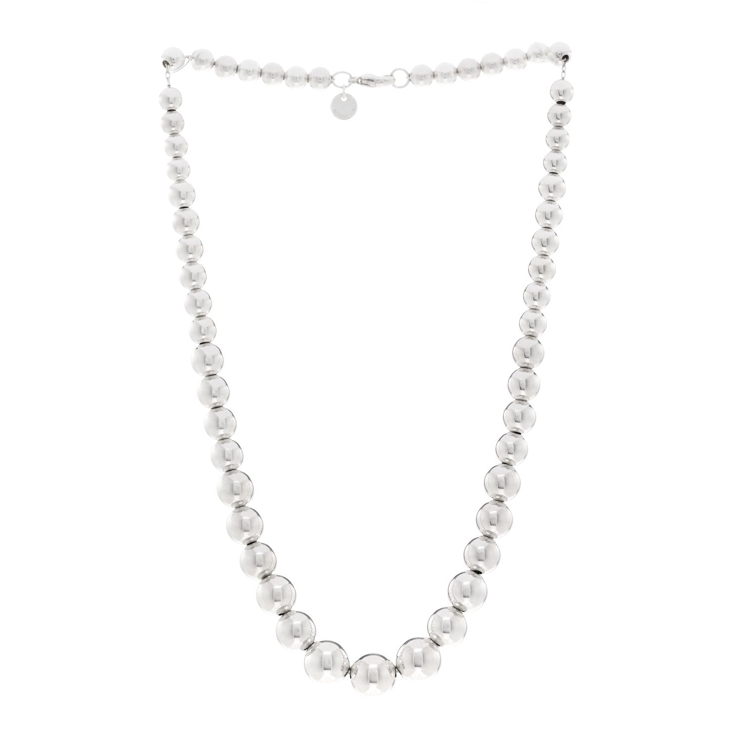 Tiffany Sterling Silver HardWear Graduated Ball Necklace 3 of 4